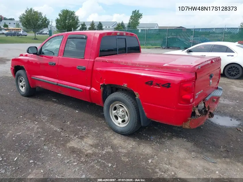 2007 Dodge Dakota Slt VIN: 1D7HW48N17S128373 Lot: 42633897