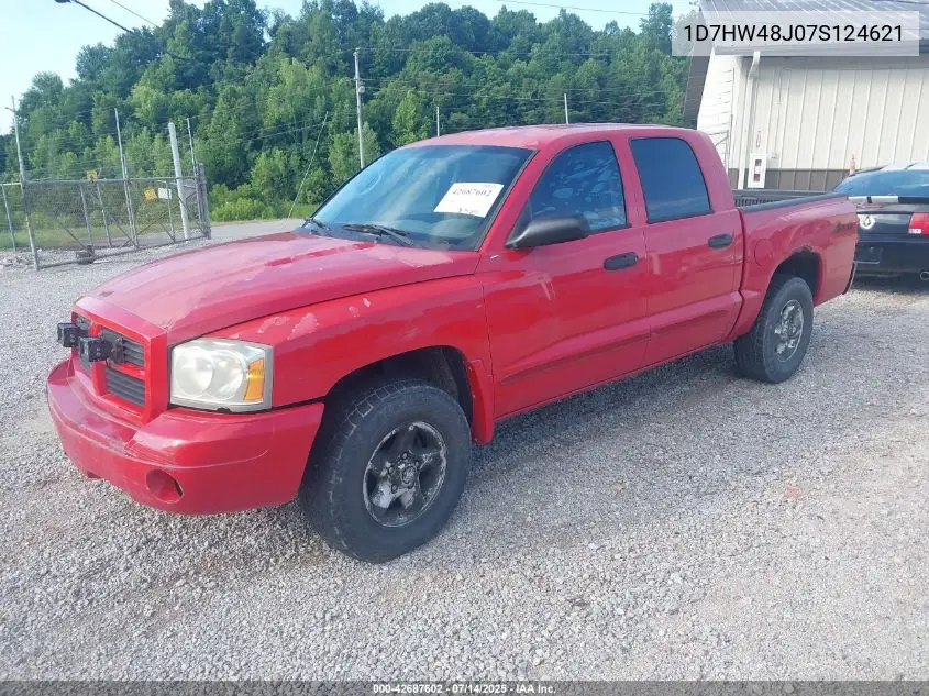 2007 Dodge Dakota Slt VIN: 1D7HW48J07S124621 Lot: 42687602