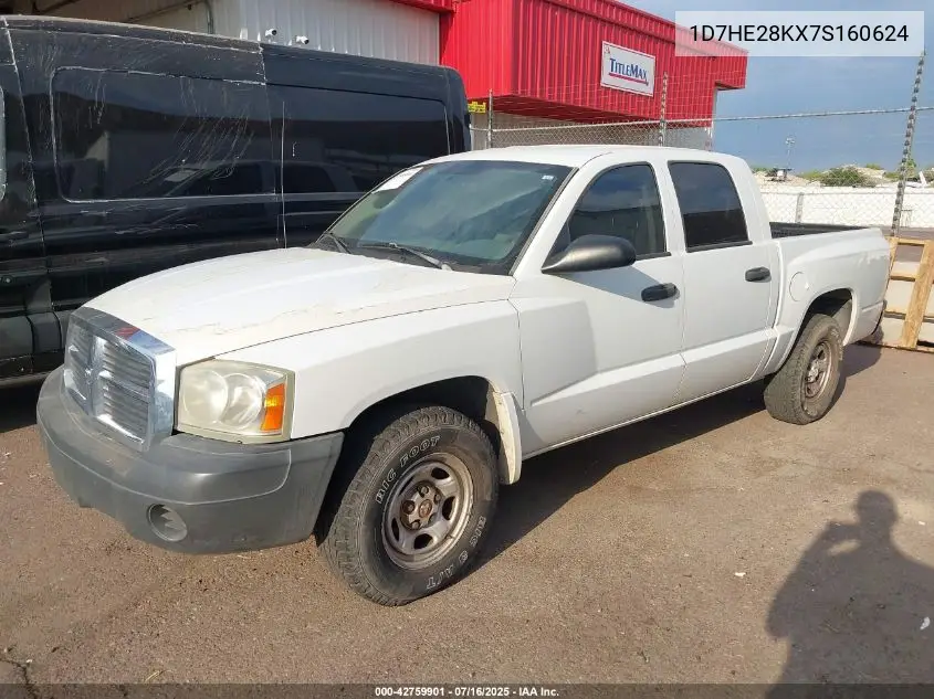 2007 Dodge Dakota St VIN: 1D7HE28KX7S160624 Lot: 42759901