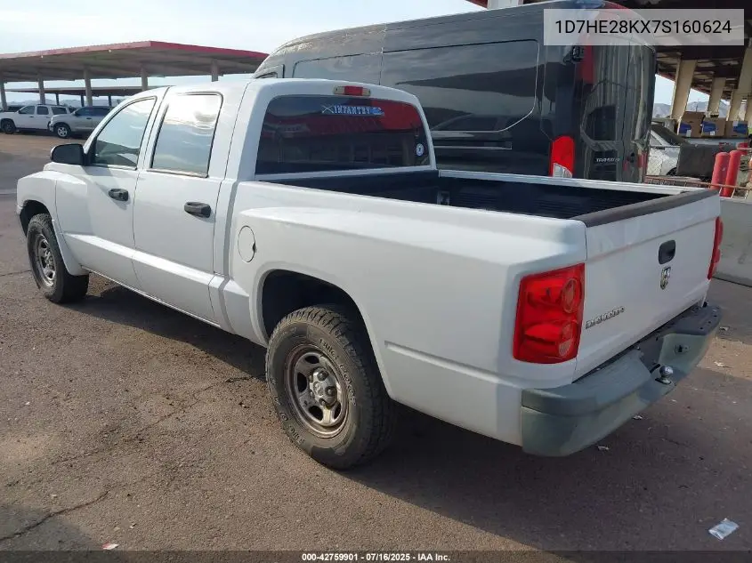2007 Dodge Dakota St VIN: 1D7HE28KX7S160624 Lot: 42759901
