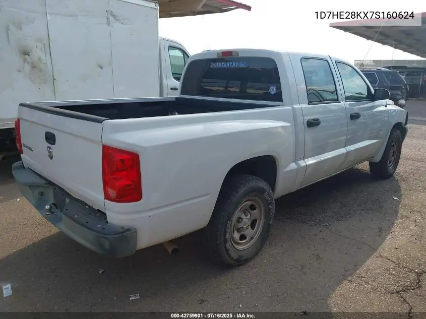 2007 Dodge Dakota St VIN: 1D7HE28KX7S160624 Lot: 42759901