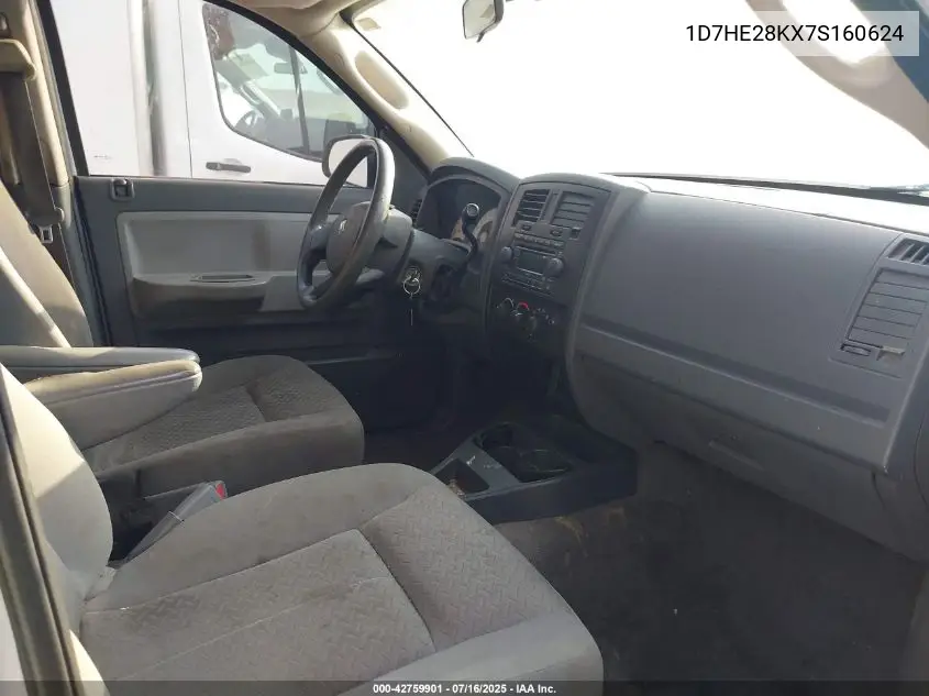 2007 Dodge Dakota St VIN: 1D7HE28KX7S160624 Lot: 42759901