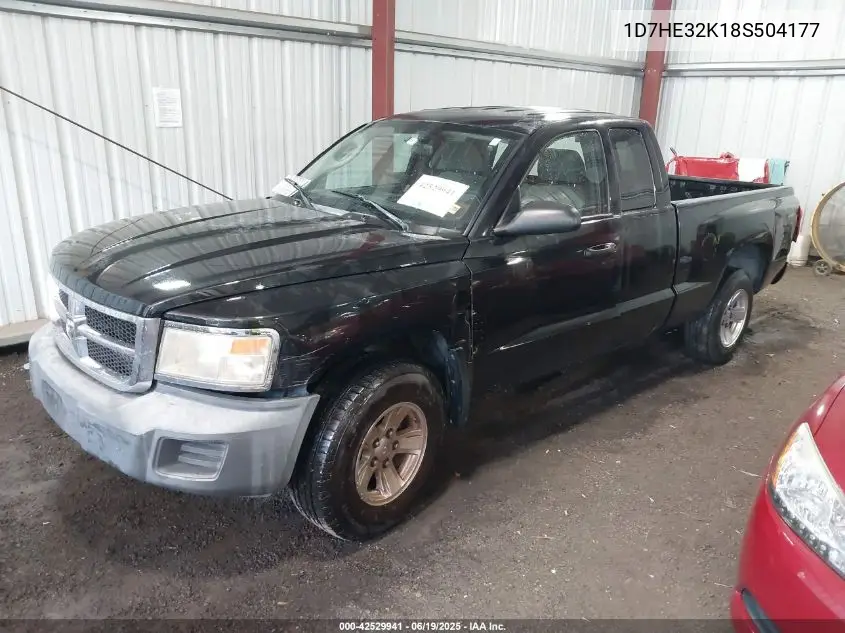 2008 Dodge Dakota Sxt/Bighorn/Lonestar VIN: 1D7HE32K18S504177 Lot: 42529941