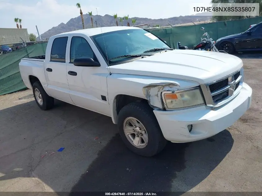 2008 Dodge Dakota Slt VIN: 1D7HE48NX8S535807 Lot: 42647648