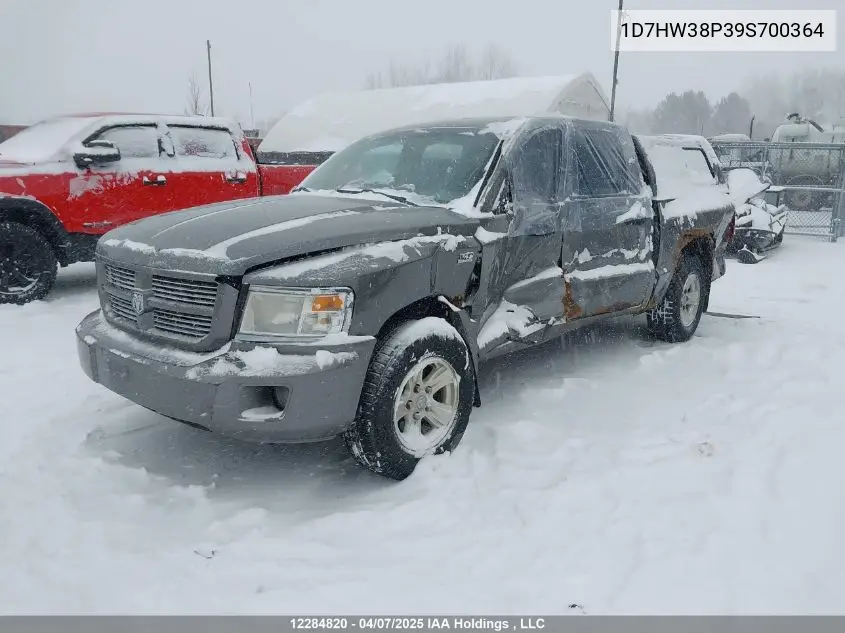 2009 Dodge Dakota Sxt VIN: 1D7HW38P39S700364 Lot: 12284820
