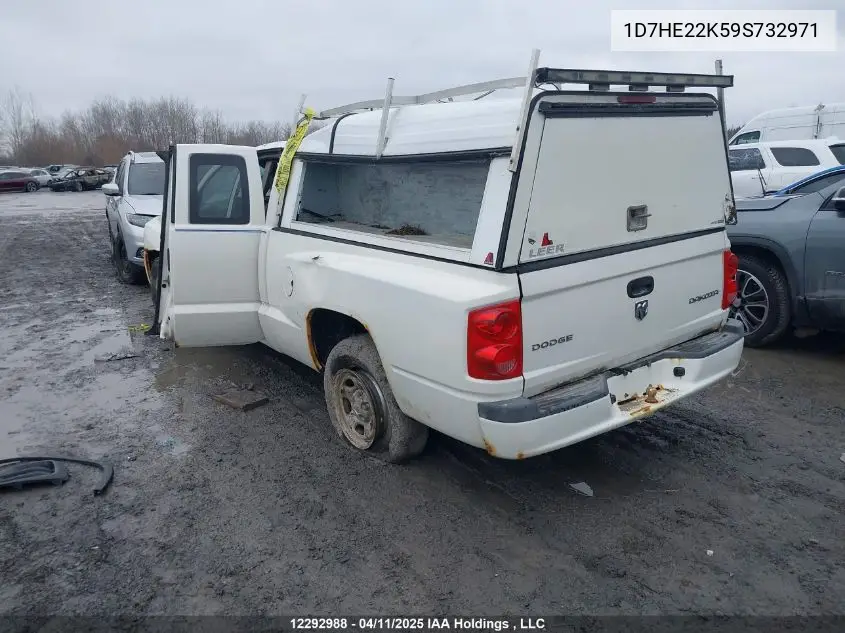 2009 Dodge Dakota St VIN: 1D7HE22K59S732971 Lot: 12292988