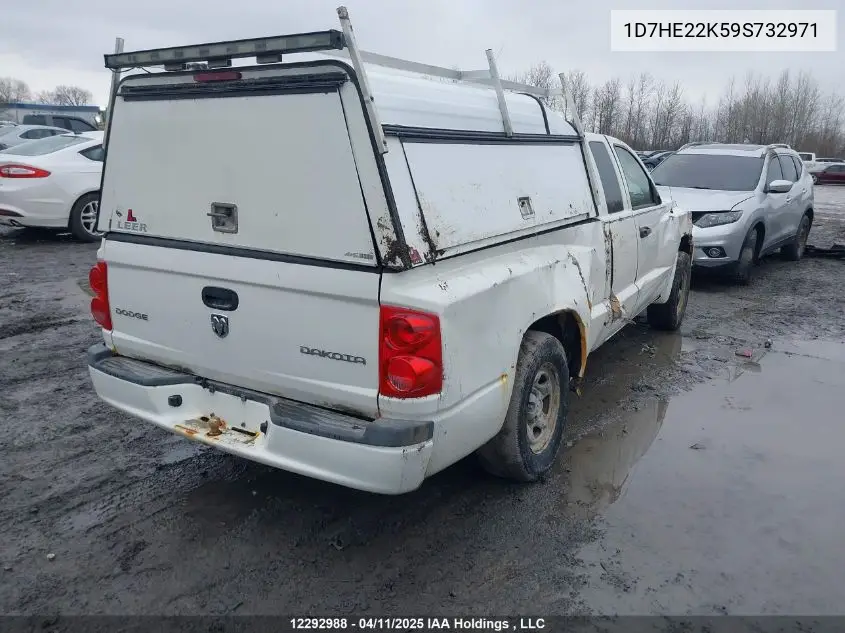 2009 Dodge Dakota St VIN: 1D7HE22K59S732971 Lot: 12292988