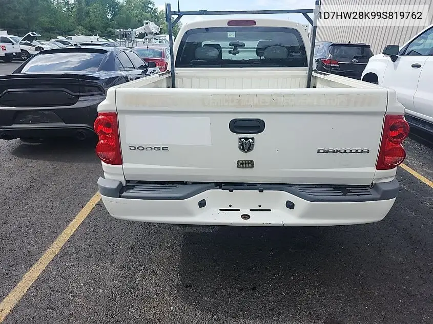 2009 Dodge Dakota St VIN: 1D7HW28K99S819762 Lot: 42237163