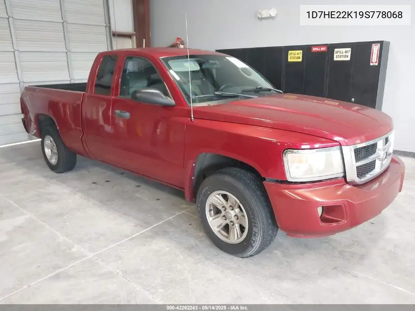 2009 Dodge Dakota St VIN: 1D7HE22K19S778068 Lot: 42262243