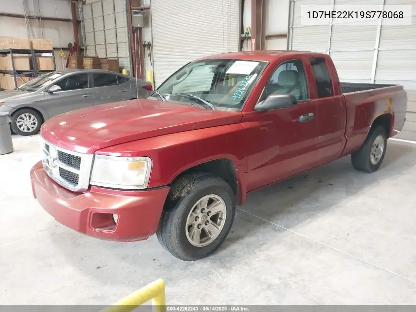 2009 Dodge Dakota St VIN: 1D7HE22K19S778068 Lot: 42262243