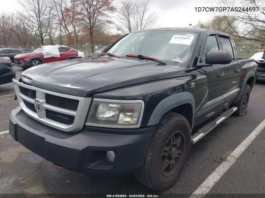 2010 Dodge Dakota Trx VIN: 1D7CW7GP7AS244697 Lot: 41954894
