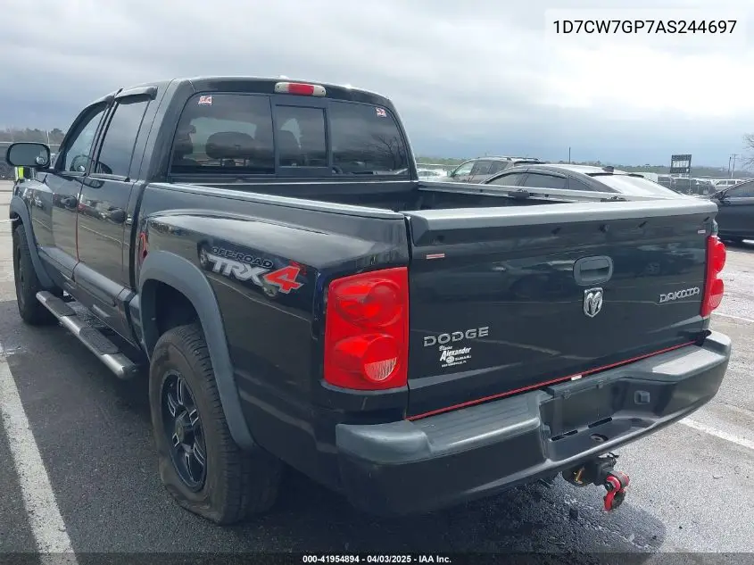 2010 Dodge Dakota Trx VIN: 1D7CW7GP7AS244697 Lot: 41954894