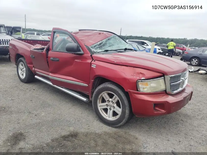 2010 Dodge Dakota Laramie VIN: 1D7CW5GP3AS156914 Lot: 42569804