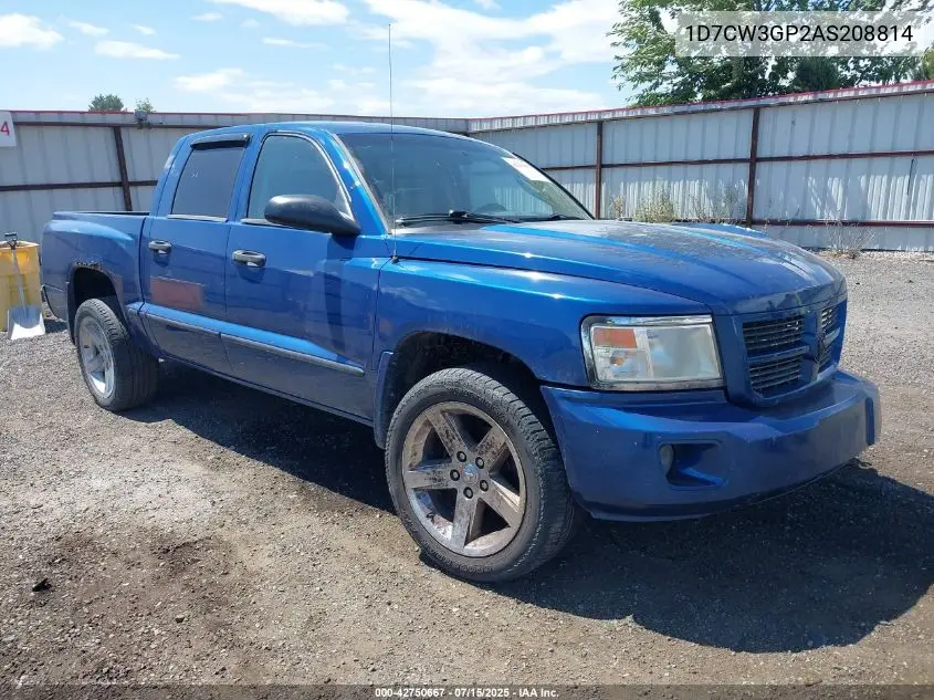 2010 Dodge Dakota Sxt VIN: 1D7CW3GP2AS208814 Lot: 42750667