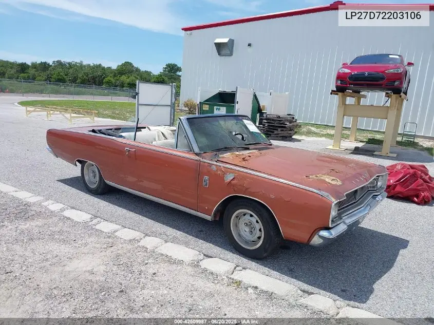 1967 Dodge Dart VIN: LP27D72203106 Lot: 42509987