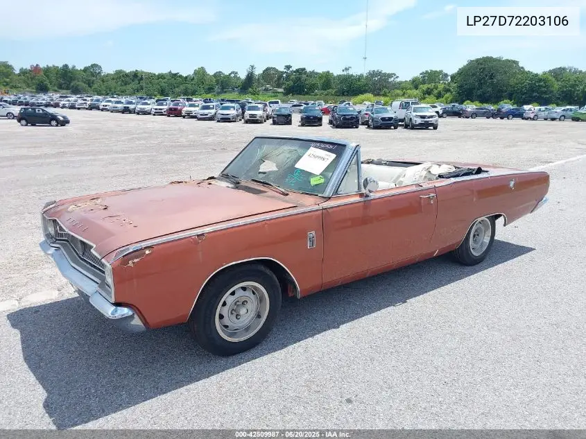 1967 Dodge Dart VIN: LP27D72203106 Lot: 42509987