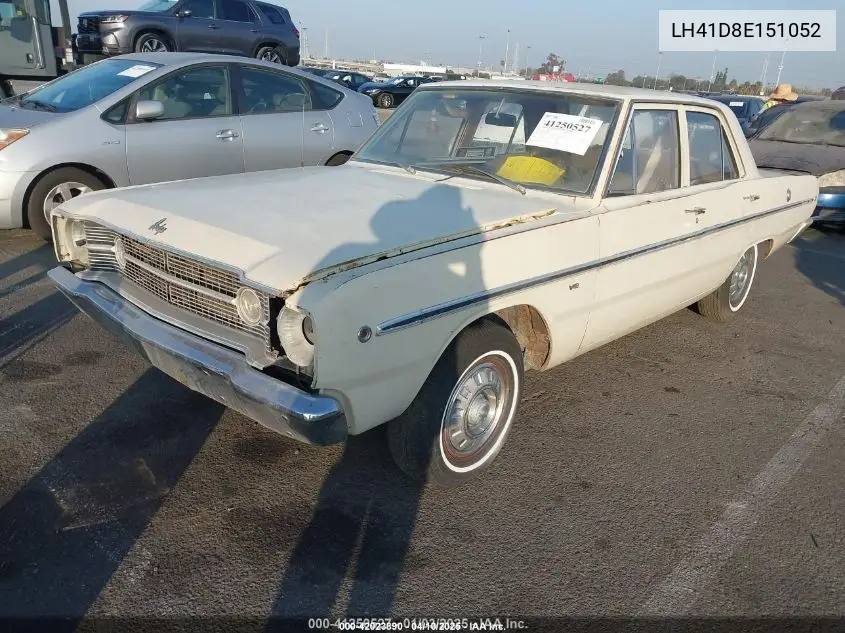 1968 Dodge Dart VIN: LH41D8E151052 Lot: 42023890
