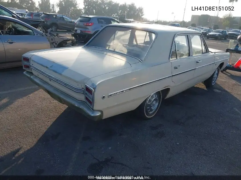 1968 Dodge Dart VIN: LH41D8E151052 Lot: 42023890