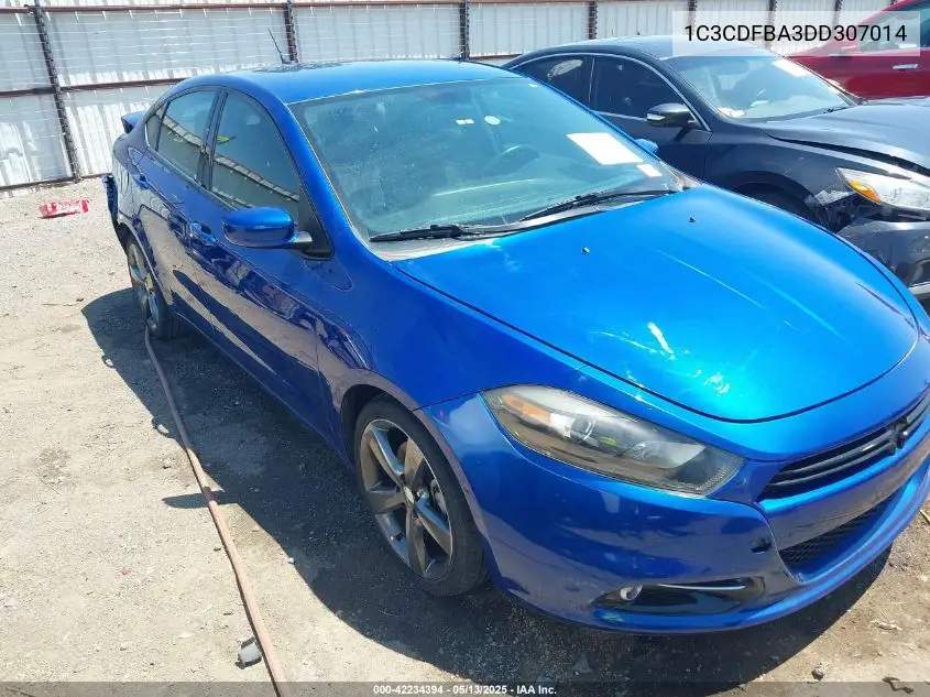 2013 Dodge Dart Sxt VIN: 1C3CDFBA3DD307014 Lot: 42234394
