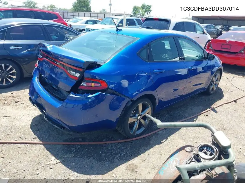 2013 Dodge Dart Sxt VIN: 1C3CDFBA3DD307014 Lot: 42234394