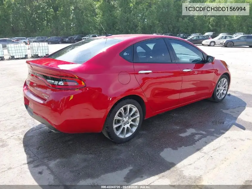 2013 Dodge Dart Limited VIN: 1C3CDFCH3DD156994 Lot: 42243720