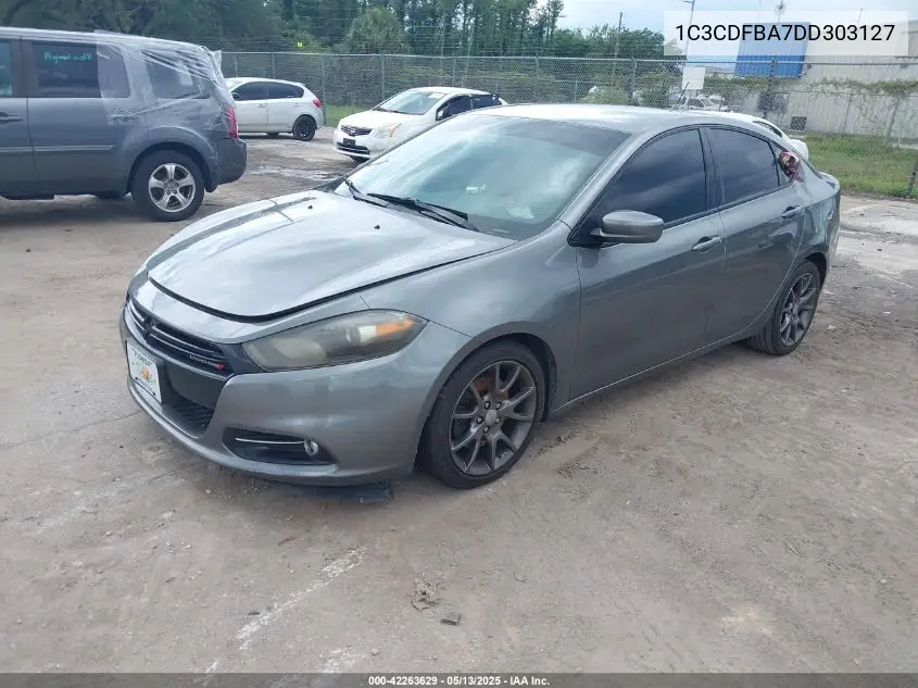 2013 Dodge Dart Sxt VIN: 1C3CDFBA7DD303127 Lot: 42263629