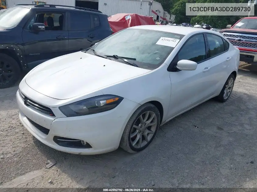 2013 Dodge Dart Sxt VIN: 1C3CDFBA3DD289730 Lot: 42592792