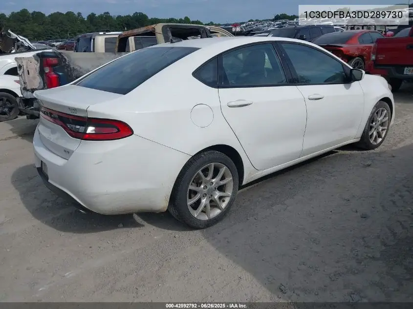 2013 Dodge Dart Sxt VIN: 1C3CDFBA3DD289730 Lot: 42592792