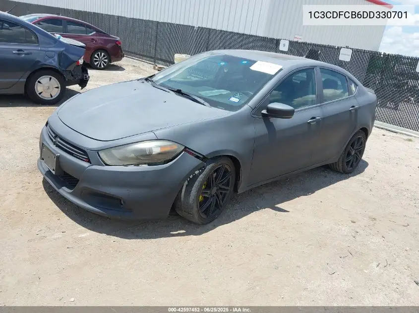 2013 Dodge Dart Gt VIN: 1C3CDFCB6DD330701 Lot: 42597452