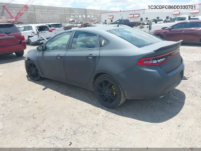2013 Dodge Dart Gt VIN: 1C3CDFCB6DD330701 Lot: 42597452