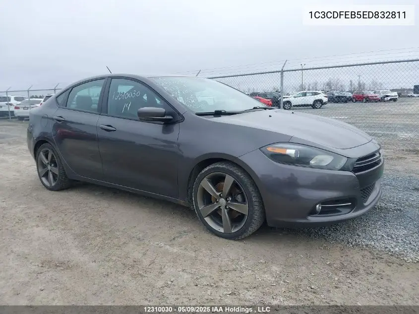 2014 Dodge Dart Gt VIN: 1C3CDFEB5ED832811 Lot: 12310030