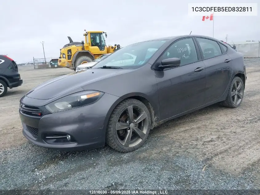 2014 Dodge Dart Gt VIN: 1C3CDFEB5ED832811 Lot: 12310030