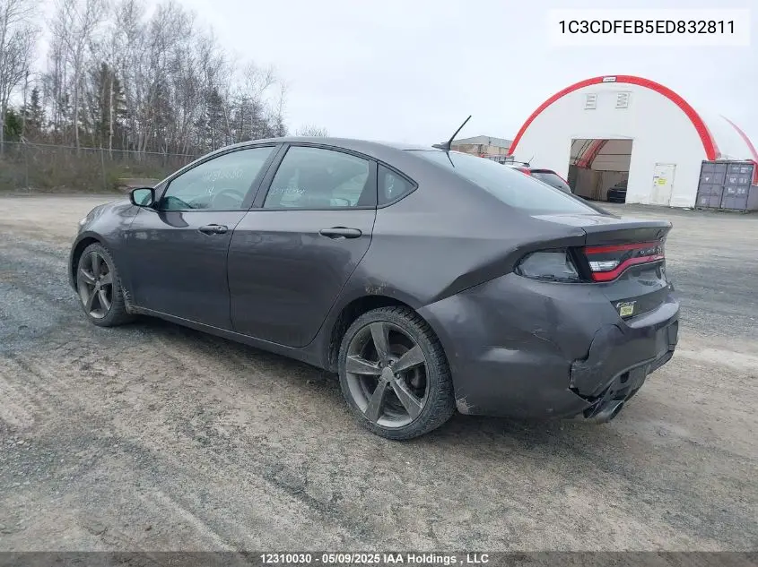 2014 Dodge Dart Gt VIN: 1C3CDFEB5ED832811 Lot: 12310030