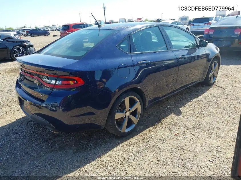 2014 Dodge Dart Gt VIN: 1C3CDFEB5ED779964 Lot: 42239004