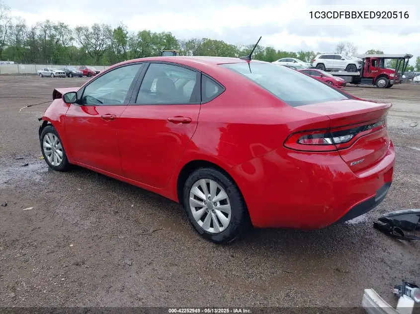 2014 Dodge Dart Sxt VIN: 1C3CDFBBXED920516 Lot: 42252949