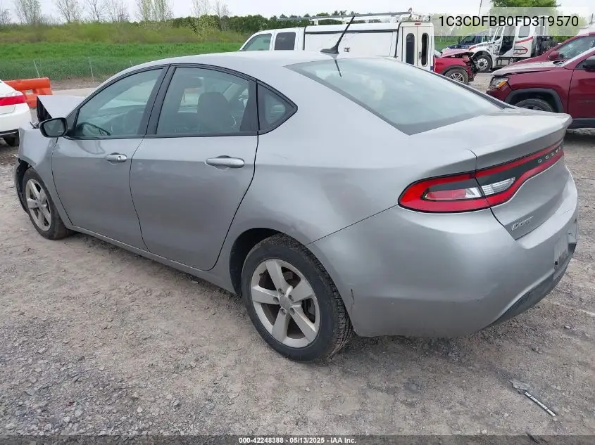 2015 Dodge Dart Sxt VIN: 1C3CDFBB0FD319570 Lot: 42248388