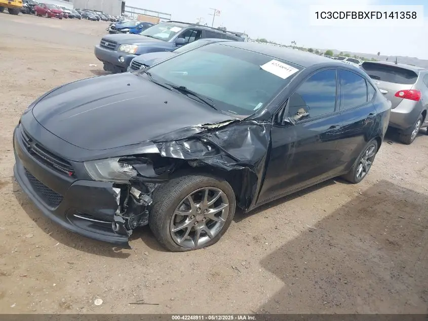 2015 Dodge Dart Sxt VIN: 1C3CDFBBXFD141358 Lot: 42248911