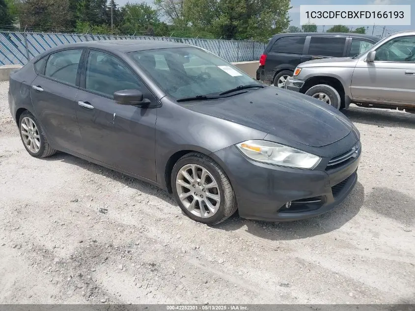 2015 Dodge Dart Limited VIN: 1C3CDFCBXFD166193 Lot: 42252301