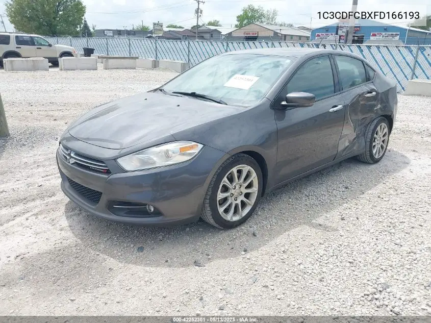 2015 Dodge Dart Limited VIN: 1C3CDFCBXFD166193 Lot: 42252301