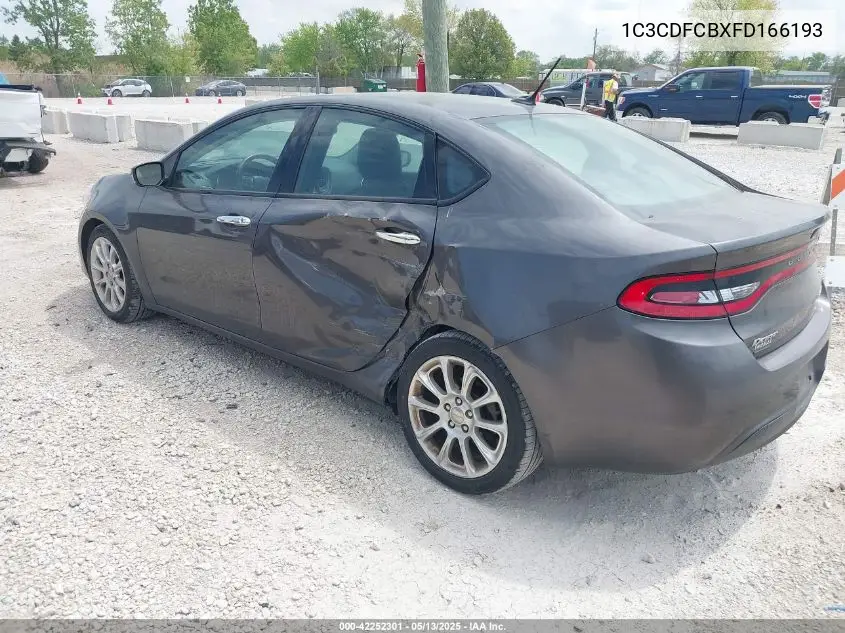 2015 Dodge Dart Limited VIN: 1C3CDFCBXFD166193 Lot: 42252301