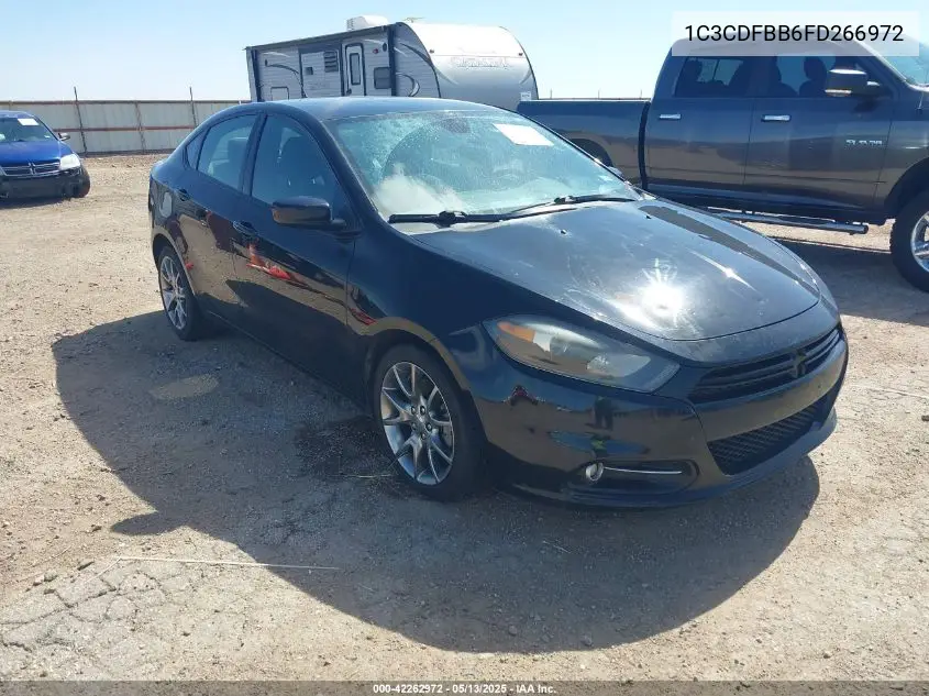 2015 Dodge Dart Sxt VIN: 1C3CDFBB6FD266972 Lot: 42262972
