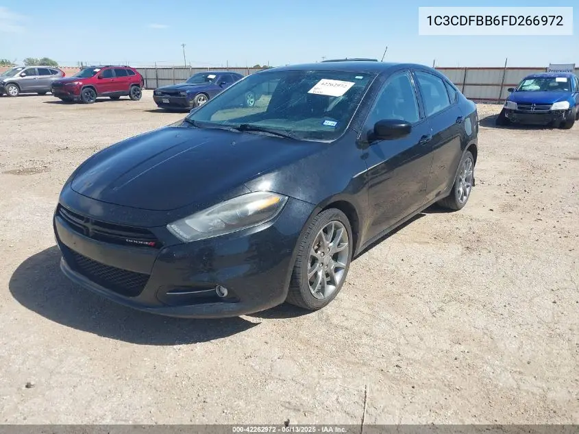 2015 Dodge Dart Sxt VIN: 1C3CDFBB6FD266972 Lot: 42262972