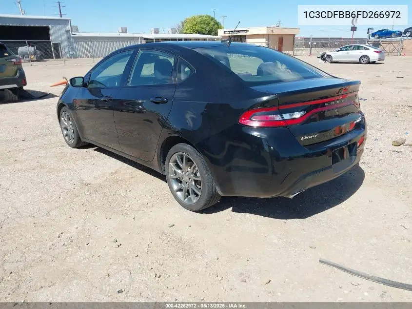 2015 Dodge Dart Sxt VIN: 1C3CDFBB6FD266972 Lot: 42262972
