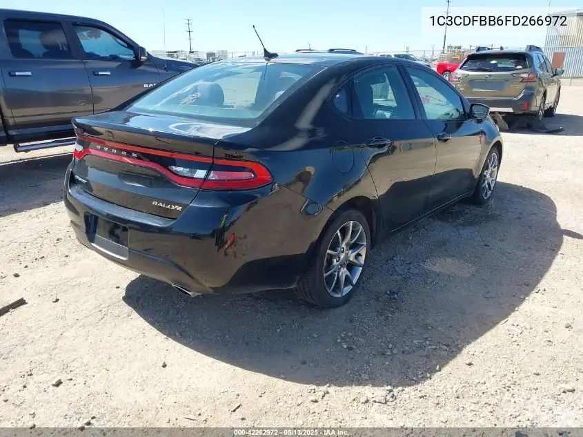 2015 Dodge Dart Sxt VIN: 1C3CDFBB6FD266972 Lot: 42262972