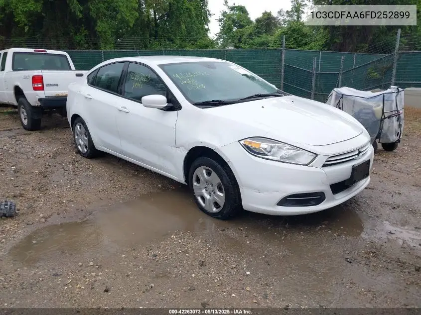 2015 Dodge Dart Se VIN: 1C3CDFAA6FD252899 Lot: 42263073