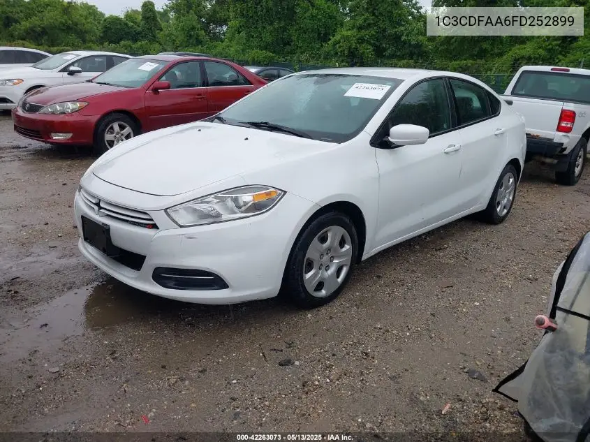 2015 Dodge Dart Se VIN: 1C3CDFAA6FD252899 Lot: 42263073