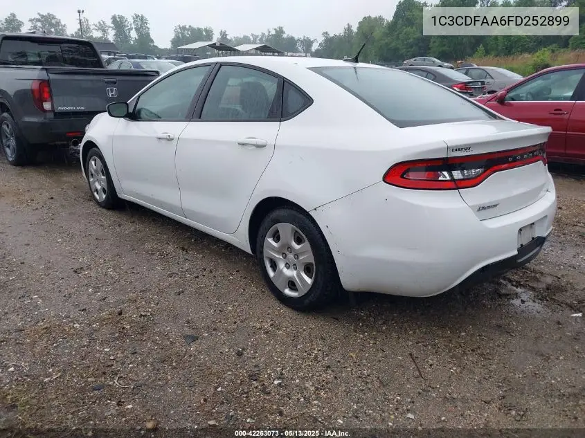2015 Dodge Dart Se VIN: 1C3CDFAA6FD252899 Lot: 42263073