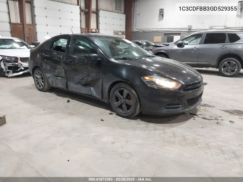 2016 Dodge Dart Sxt VIN: 1C3CDFBB3GD529355 Lot: 41673363