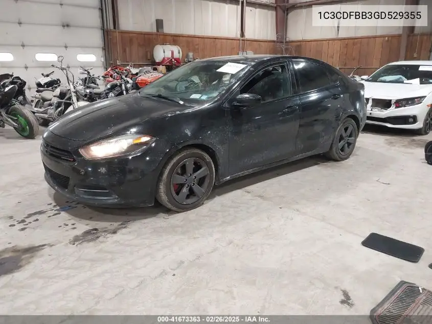 2016 Dodge Dart Sxt VIN: 1C3CDFBB3GD529355 Lot: 41673363