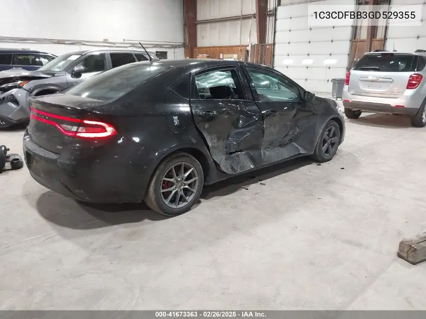 2016 Dodge Dart Sxt VIN: 1C3CDFBB3GD529355 Lot: 41673363